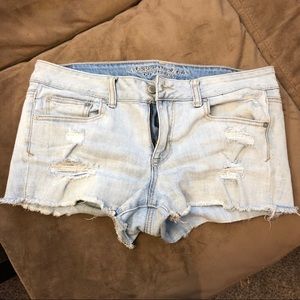 American Eagle Distressed Jean Shorts, Sz 12
